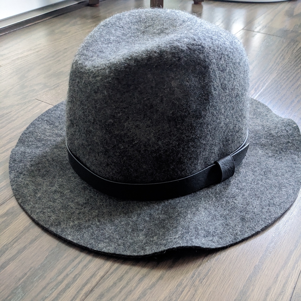 Grey wool hat